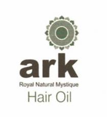 ARK ROYAL NATURAL MYSTIQUE HAIR OIL OF CIRCLES COVERED BY LEAVES
