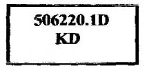 506220. 1D KD