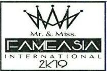 MR. & MISS. FAMEASIA INTERNATIONAL 2K19