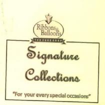 Ribbons & Balloons THE CAKE SHOP Signature Collections 