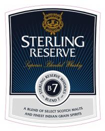 STERLING RESERVE B7 Superior Blended Whisky