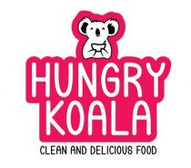 HUNGRY KOALA along;tagline CLEAN AND DELICIOUS FOOD