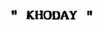 KHODAY