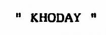 KHODAY