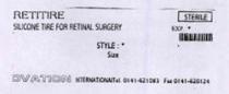 RETITIRE SILICONE TIRE FOR RETINAL SURGERY