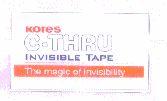 KORES C-THRU INVISIBLE TAPE