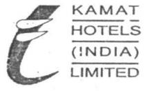 KAMAT HOTELS INDIA LIMIED
