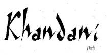 KHANDANI THALI