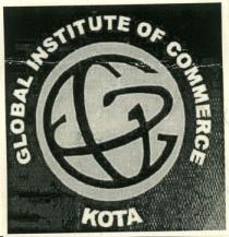 GLOBE WITH WORD GLOBAL INSTITUTE OF COMMERCE KOTA