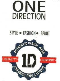 ONE DIRECTION STYLE FASHION SPIRIT 1D