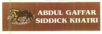 ABDUL GAFFAR SIDDICK KHATRI