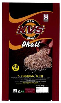 NEW KVS BRAND Dhall K.VELUSAMY & CO