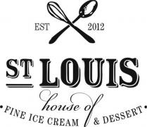 Est 2012st Louis House Offine Ice Cream & Dessert (with Device Of Spoons)