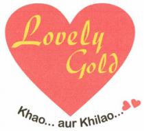 LOVELY GOLD WITH WORD KHAO... AUR KHILAO... AND HEART