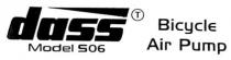 MODEL S06 BICYCLE AIR PUMP OF DASS
