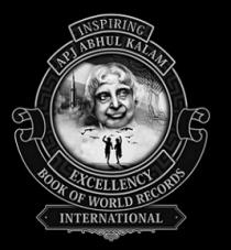INSPIRING APJ ABHUL KALAM EXCELLENCY BOOK OF WORLD RECORDS INTERNATIONAL