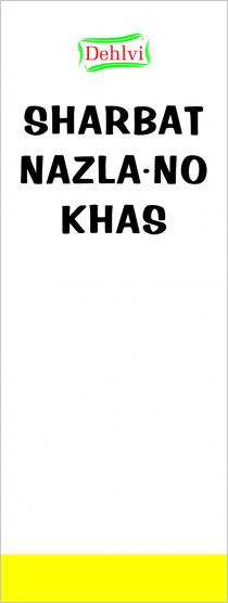 DEHLVI SHARBAT NAZLA-NO KHAS