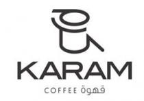 KARAM COFFEE & Device and its Arabic script