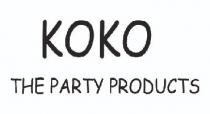 KOKO THE PARTY PRODUCTS