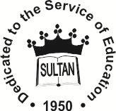 Sultan - Dedicated to the service of education