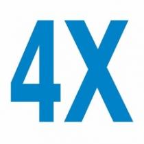 4X
