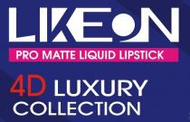 LIKEON PRO MATTE LIQUID LIPSTICK 4D LUXURY COLLECTION