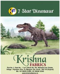 Krishna Fabrics KF 7STAR DINOSAUR