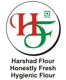 HF logo;Harshad Flour Honestly Fresh Hygienic Flour