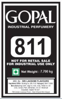 GOPAL INDUSTRIAL PERFUMERY 811