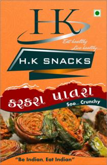 HK WITH H.K SNACKS WITH EAT HEALTHY LIVE HEALTHY