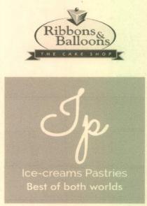 Ribbons & Balloons THE CAKE SHOP Ice-creams Pastries Best of both worlds