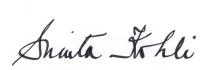 Sunita Kohli signature