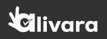 alivara written in cursive with letter a as hand and tick