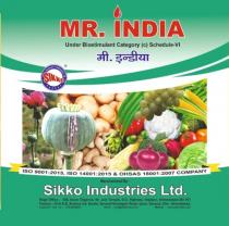 MR. iNDIA with Letter I In unique font;Sikko, Devices and Other Matters