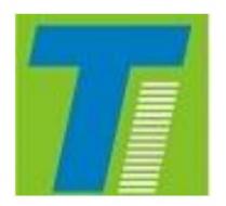 TI in Blue and Green Colour background with Artistic work in letter 