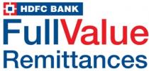 HDFC BANK FullValue Remittances