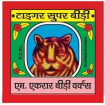 Tiger Super Beedi -M. Ekarar Bidi Works