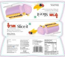 ARUN ICECREAMS SLICE IT BLACKCURRANT, STRAWBERRY & MANGO FLAVORED ICE CREAM