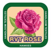 RVT ROSE HANKIES HANDLOOM TEXTILES