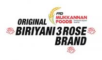 FHD MUKKANNAN FOODS ORIGINAL BIRIYANI 3 ROSE BRAND