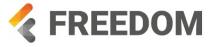 F FREEDOM with a letter F