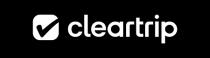 cleartrip with tick design with black background