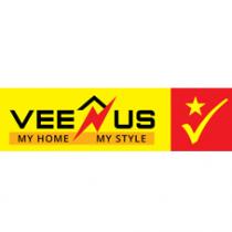 VEENUS MY HOME MY STYLE WITH A PICTORICAL REPRESENTATION OF STAR AND TICK MARK