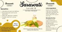 Sarasvati Ayurvedic oil