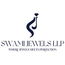 SWAMI JEWELS LLP WITH A DEVICE AND TAGLINE WHERE JEWELS MEETS PERFECTION