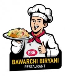 BAWARCHI BIRYANI RESTAURANT LOGO BBR