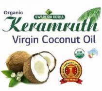 ORGANIC KERAMRUTH VIRGIN COCONUT OIL WITH SWADESHI DESHA FOR LIFE