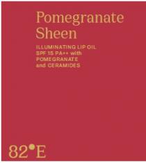 82ÃÂ°E Pomegranate Sheen ILLUMINATING LIP OIL