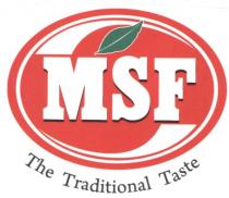 MSF The Traditonal Taste