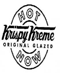 HOT KRISPY KREME ORIGINAL GLAZED NOW